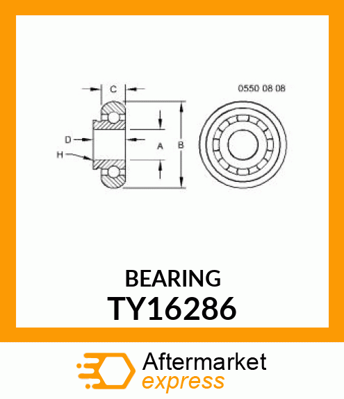 BEARING W/COLLAR TY16286