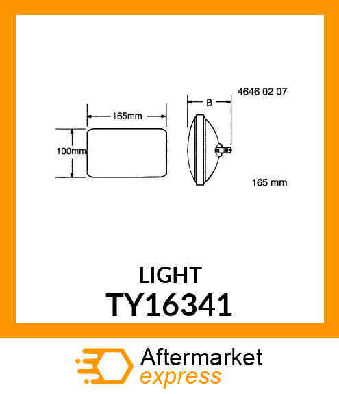 REPLACEMENT BEAM (4X6 SPOT) TY16341