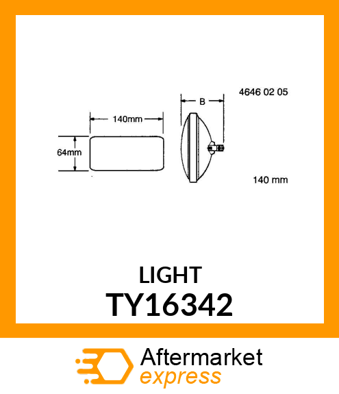 REPLACEMENT BEAM (3X5 FLOOD) TY16342