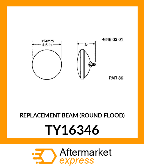 REPLACEMENT BEAM (ROUND FLOOD) TY16346