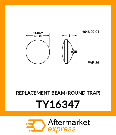 REPLACEMENT BEAM (ROUND TRAP) TY16347