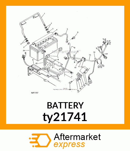 BATTERY,DRY,12V,BCI 30H,CCA 685 ty21741