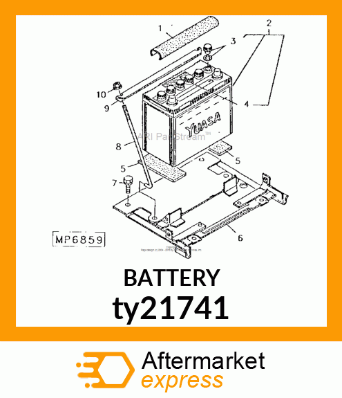 BATTERY,DRY,12V,BCI 30H,CCA 685 ty21741