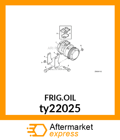 LOW VISCOSITY(ISO 46)R134A PAG OIL TY22025