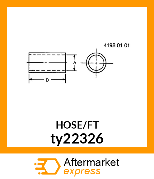 HEATER HOSE 1/2"JDS205 SAE20R3,D ty22326