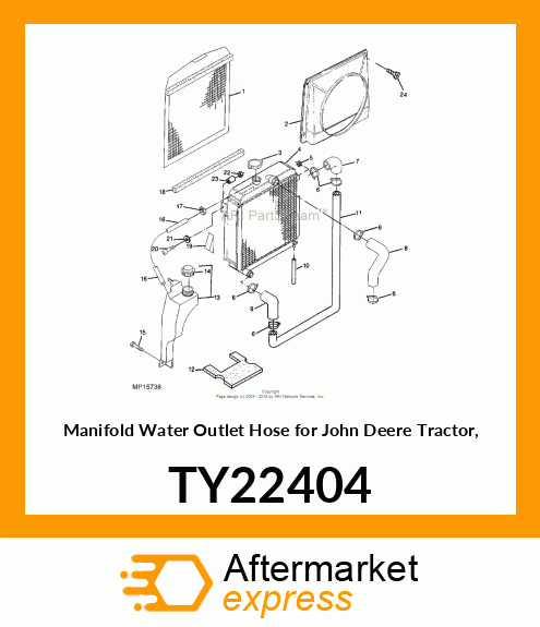 ELBOW, 5" X 90 DEGREE X 5" TY22404