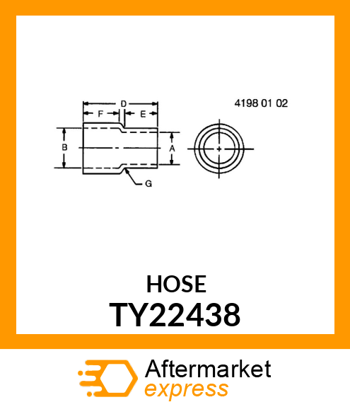 ADAPTER, 2.5" X 3.03" TY22438