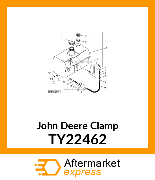 WORM GEAR CLAMP(TYPE"M")U.S.,CANADA TY22462