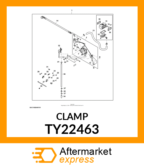 WORM GEAR CLAMP(TYPE"M")U.S.,CANADA TY22463