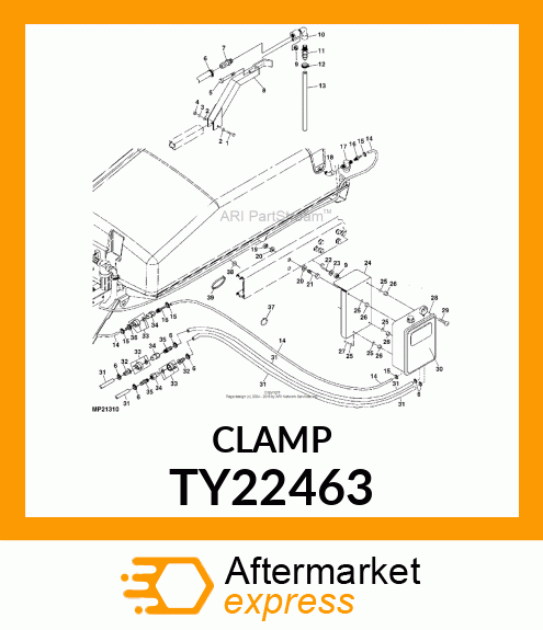 WORM GEAR CLAMP(TYPE"M")U.S.,CANADA TY22463