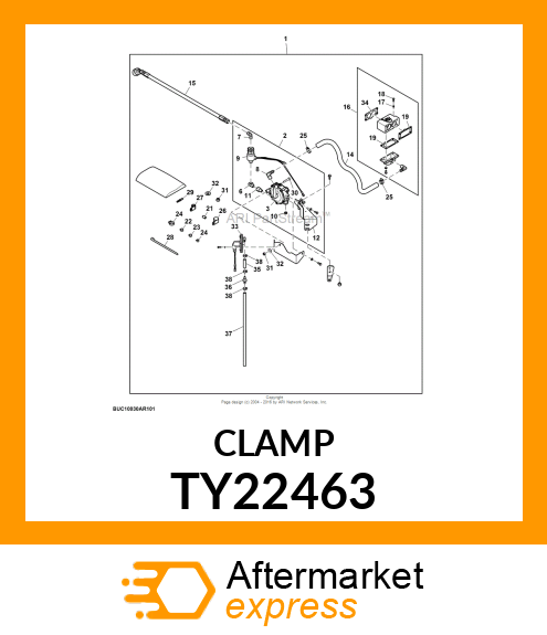 WORM GEAR CLAMP(TYPE"M")U.S.,CANADA TY22463