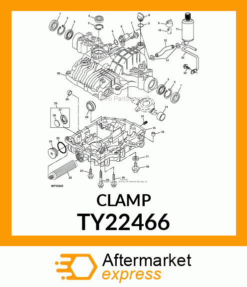 WORM GEAR CLAMP(TYPE"F")U.S.,CANADA TY22466