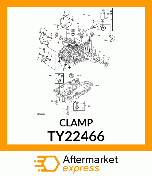 WORM GEAR CLAMP(TYPE"F")U.S.,CANADA TY22466