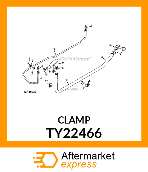 WORM GEAR CLAMP(TYPE"F")U.S.,CANADA TY22466