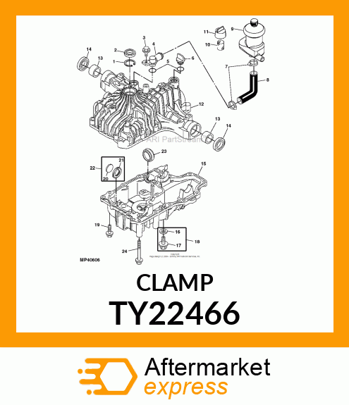 WORM GEAR CLAMP(TYPE"F")U.S.,CANADA TY22466