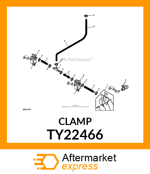 WORM GEAR CLAMP(TYPE"F")U.S.,CANADA TY22466