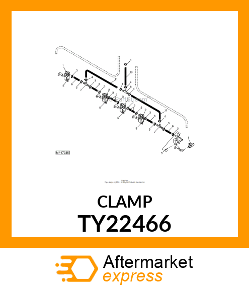 WORM GEAR CLAMP(TYPE"F")U.S.,CANADA TY22466