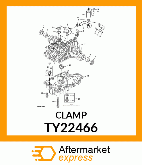 WORM GEAR CLAMP(TYPE"F")U.S.,CANADA TY22466