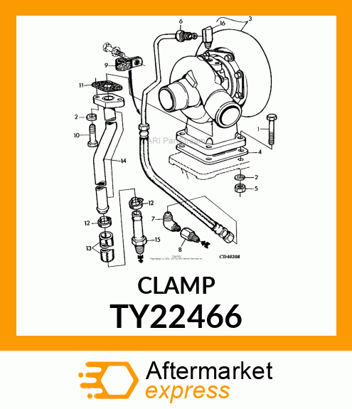 WORM GEAR CLAMP(TYPE"F")U.S.,CANADA TY22466