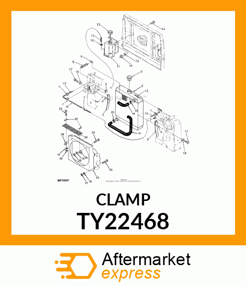 WORM GEAR CLAMP TYPE "F" AKA AR442 TY22468