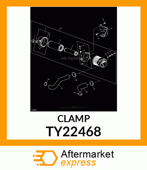 WORM GEAR CLAMP TYPE "F" AKA AR442 TY22468