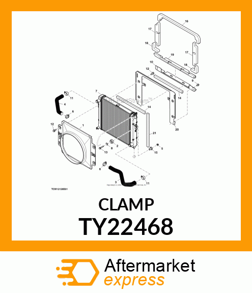 WORM GEAR CLAMP TYPE "F" AKA AR442 TY22468