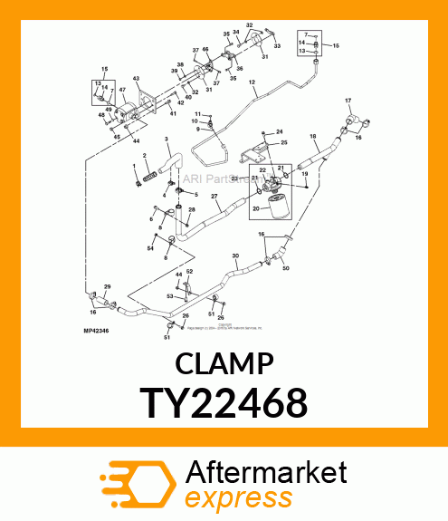 WORM GEAR CLAMP TYPE "F" AKA AR442 TY22468