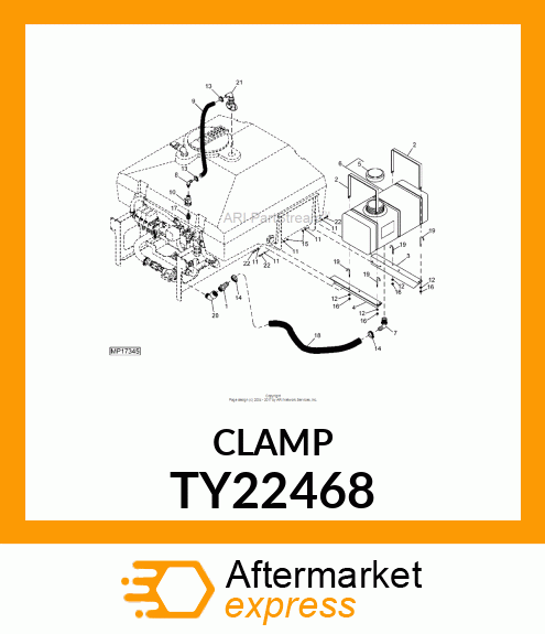 WORM GEAR CLAMP TYPE "F" AKA AR442 TY22468