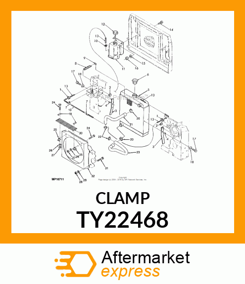 WORM GEAR CLAMP TYPE "F" AKA AR442 TY22468