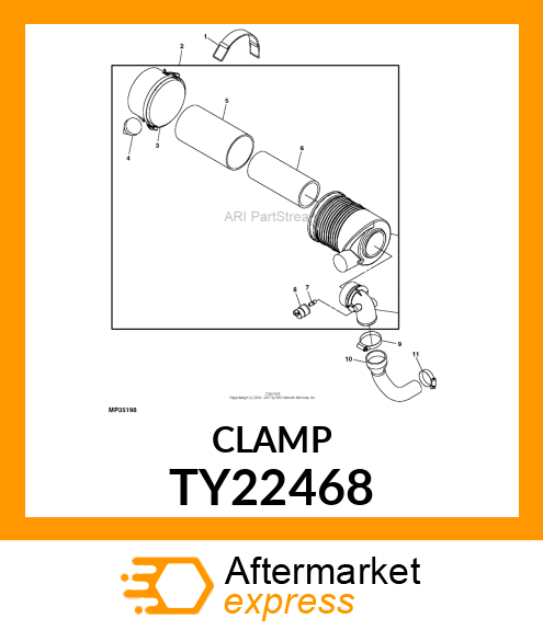 WORM GEAR CLAMP TYPE "F" AKA AR442 TY22468