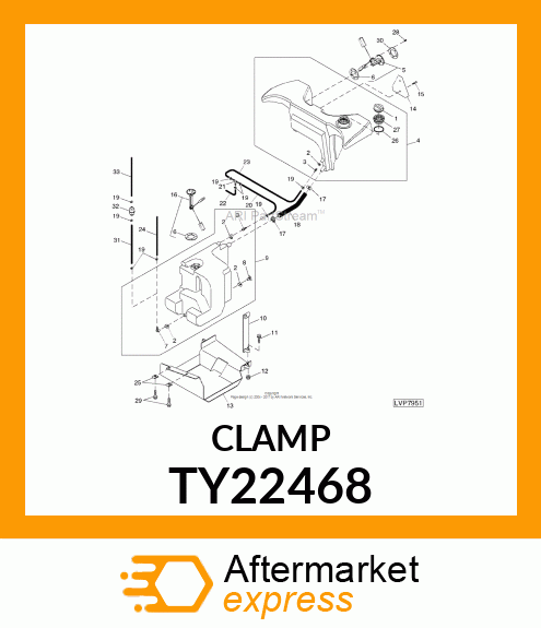 WORM GEAR CLAMP TYPE "F" AKA AR442 TY22468