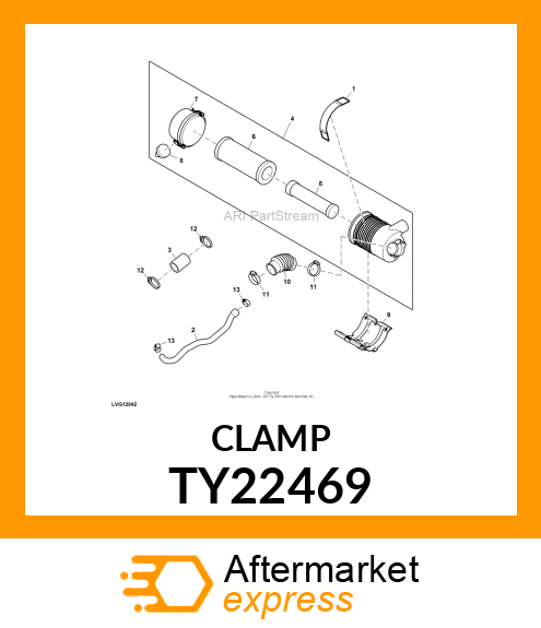 WORM GEAR CLAMP(TYPE"F")U.S.,CANADA TY22469