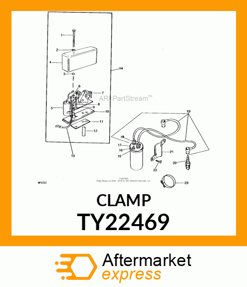 WORM GEAR CLAMP(TYPE"F")U.S.,CANADA TY22469