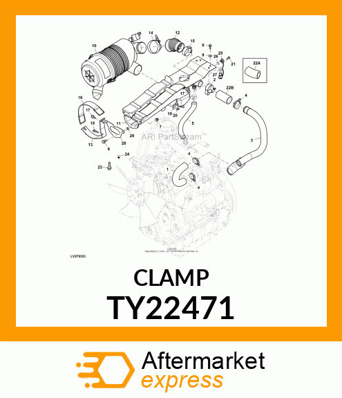 WORM GEAR CLAMP(TYPE F )U.S.,CANADA TY22471