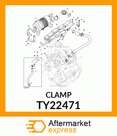 WORM GEAR CLAMP(TYPE F )U.S.,CANADA TY22471