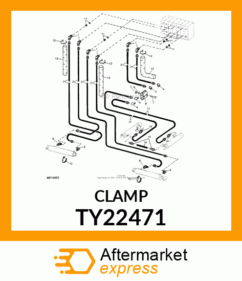 WORM GEAR CLAMP(TYPE F )U.S.,CANADA TY22471