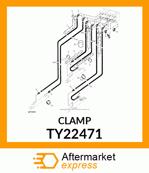 WORM GEAR CLAMP(TYPE F )U.S.,CANADA TY22471