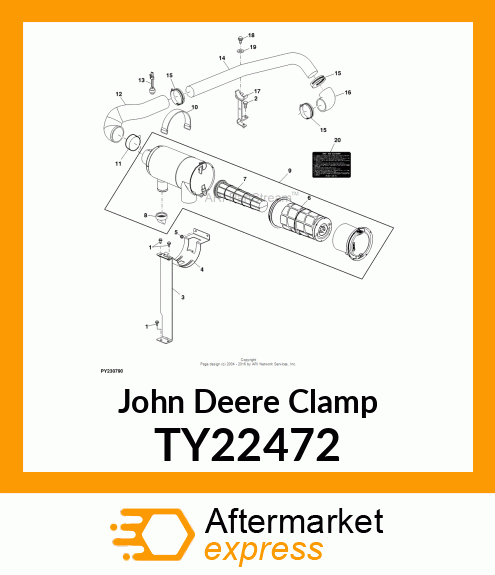 WORM GEAR CLAMP(TYPE F )U.S.,CANADA TY22472