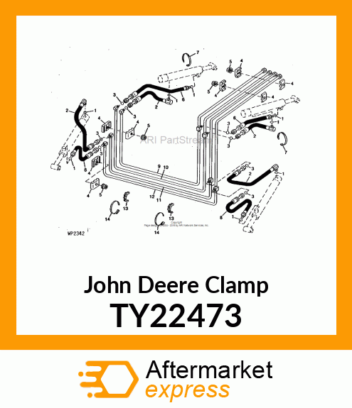 WORM GEAR CLAMP(TYPE F )U.S.,CANADA TY22473