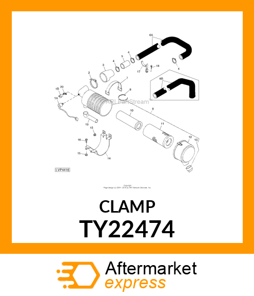 WORM GEAR CLAMP(TYPE F )U.S.,CANADA TY22474