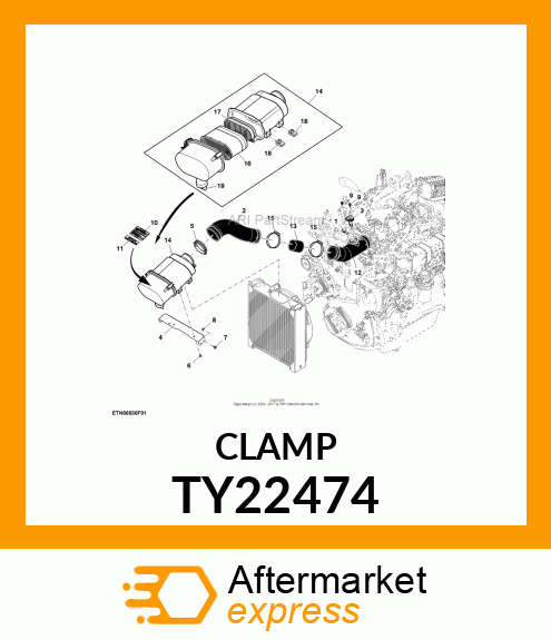 WORM GEAR CLAMP(TYPE F )U.S.,CANADA TY22474