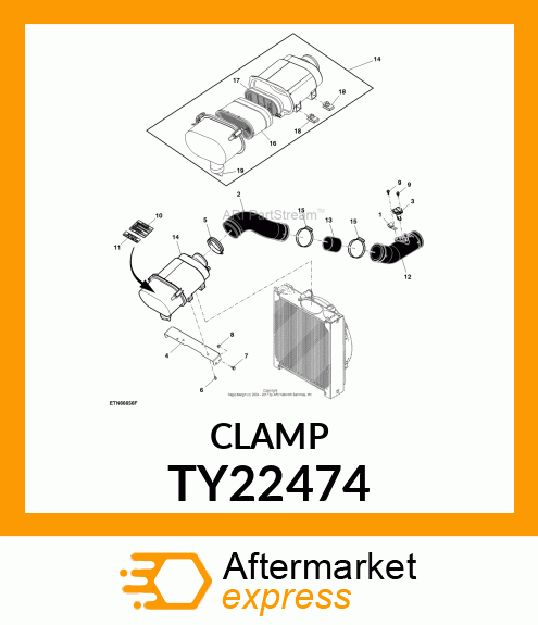 WORM GEAR CLAMP(TYPE F )U.S.,CANADA TY22474