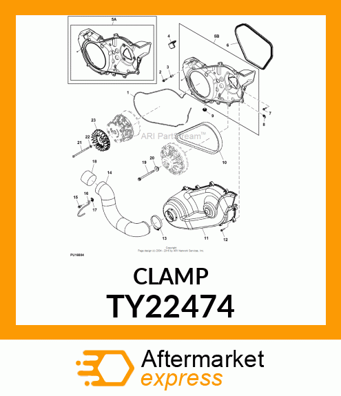 WORM GEAR CLAMP(TYPE F )U.S.,CANADA TY22474