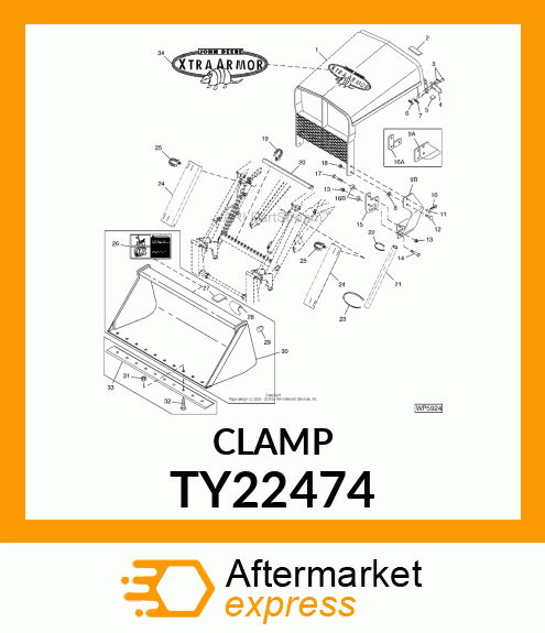 WORM GEAR CLAMP(TYPE F )U.S.,CANADA TY22474