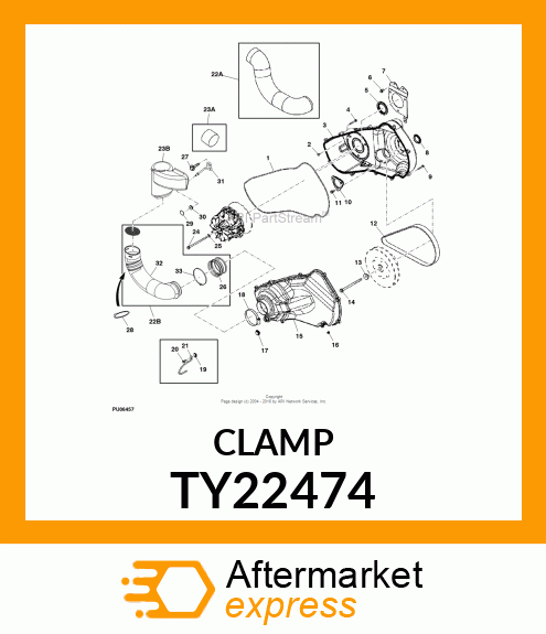 WORM GEAR CLAMP(TYPE F )U.S.,CANADA TY22474