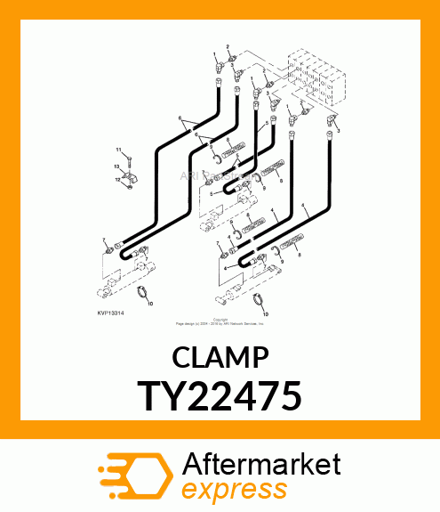 WORM GEAR CLAMP(TYPE F )U.S.,CANADA TY22475