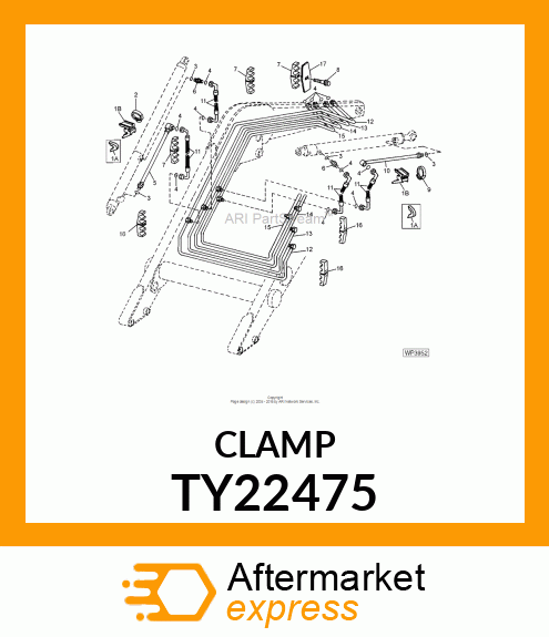 WORM GEAR CLAMP(TYPE F )U.S.,CANADA TY22475