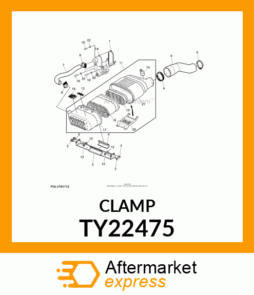 WORM GEAR CLAMP(TYPE F )U.S.,CANADA TY22475