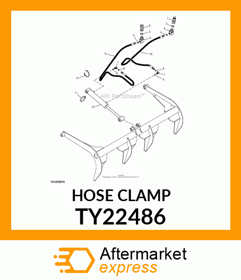 HOSE CLAMP, 2 TY22486