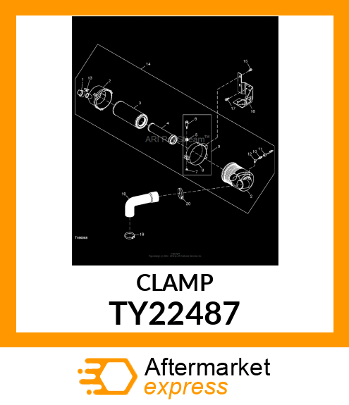 HOSE CLAMP, 2 TY22487